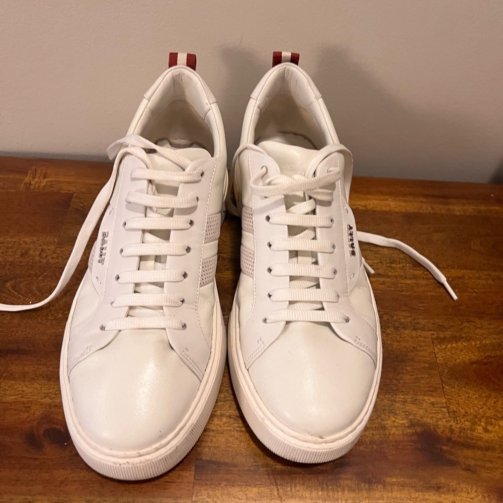 White Bally Sneakers